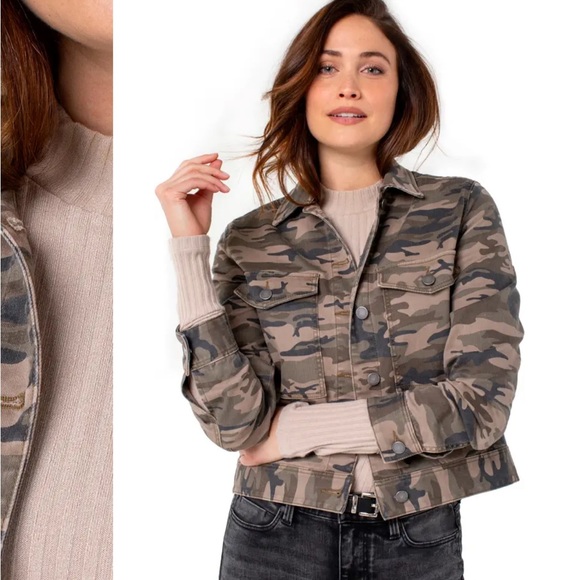 Liverpool Jeans Company Jackets & Blazers - NWT Liverpool Los Angeles Camo Jean Jacket